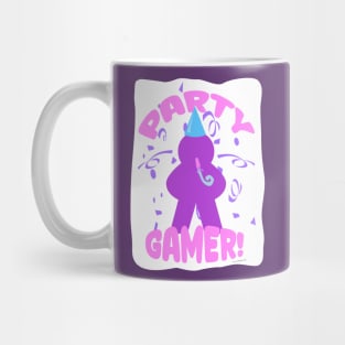 Party Gamer Fun Meeple Boardgame Slogan Mug